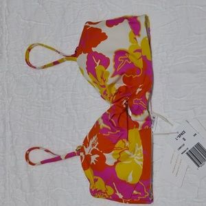 LSpace Miranda Bikini Top Eco Chic Small New